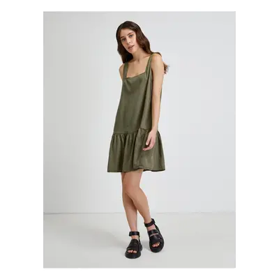 Dark Green Dress Noisy May Emilia - Women