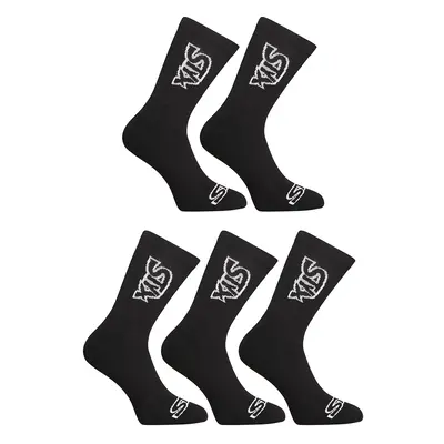 5PACK Styx high black socks