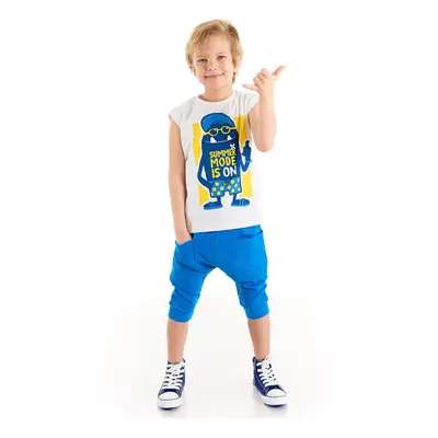 Denokids Summer Mode Boys T-shirt Capri Shorts Set