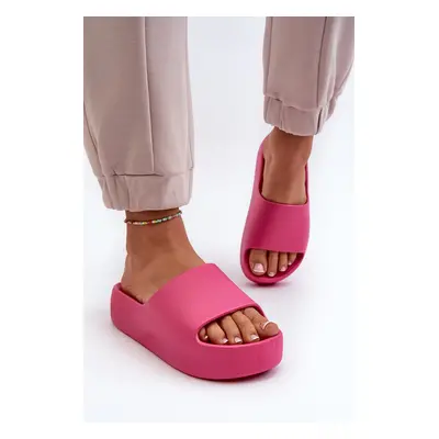 Women's slippers with thick soles Fuchsia Oreithano