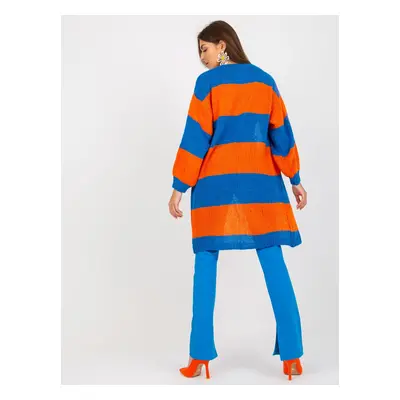 OCH BELLA blue-orange cardigan with wide sleeves