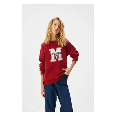 Koton Women's Burgundy Sweatshirt