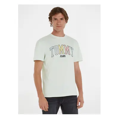 Menthol Mens T-Shirt Tommy Jeans College Pop Tommy Tee - Men