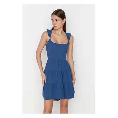 Trendyol Blue Backless Dress