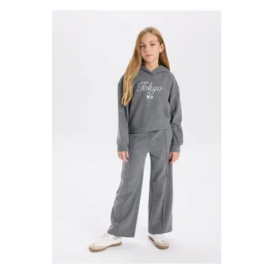 DEFACTO Girl Anthracite Wide Leg Wide Leg Sweatpants