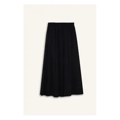 DEFACTO A Cut Normal Waist Basic Straight Flared Maxi Skirt