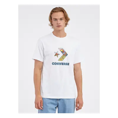 White Men's T-Shirt Converse Star Chevron - Men