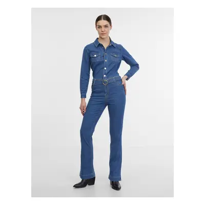 Orsay Blue Denim Overall - Women