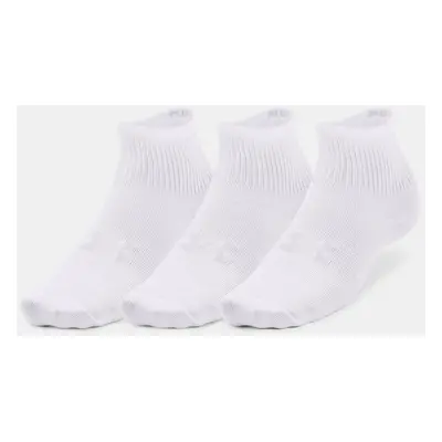 Under Armour Socks UA Essential 3pk Qtr Yth-WHT - unisex