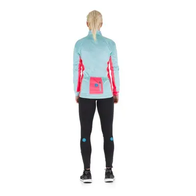 Women's softshell cycling jacket Kilpi ORLANDI-W turquoise