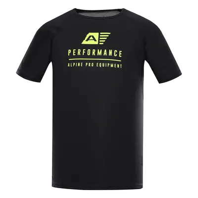 Men's functional T-shirt with cool-dry ALPINE PRO PANTHER black