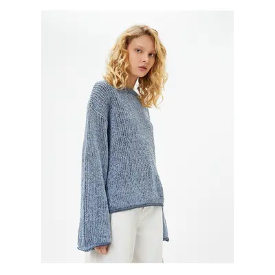 Koton Knitwear Sweater Wide Long Sleeve Crew Neck