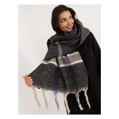 Black women's winter scarf