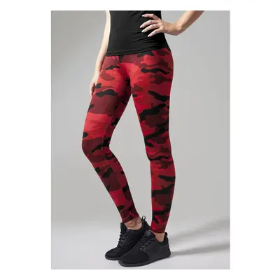 Women's red camo leggings