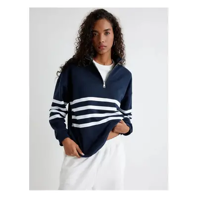 Koton Women's Sweatshirt Navy Blue