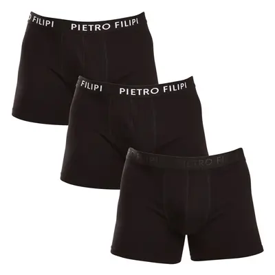 3PACK Men's Boxer Shorts Pietro Filipi Black