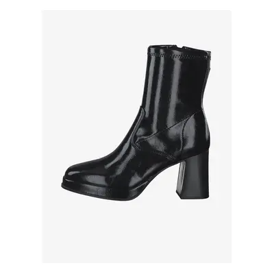 Black Tamaris High HeelEd Ankle Boots - Women