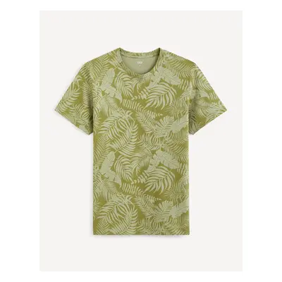 Celio Patterned T-Shirt Gefeuille - Men's