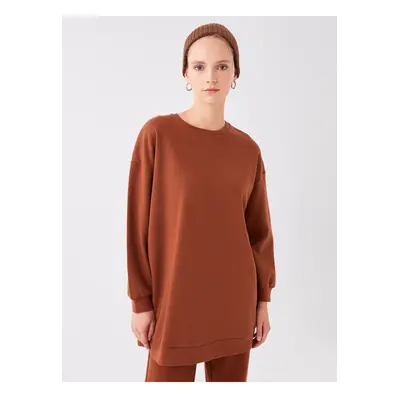 LC Waikiki Crew Neck Plain Long Sleeve Women's Sweatshirt Tunic