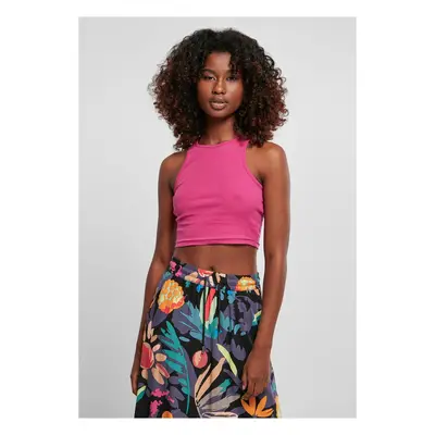 Women's top with cropped ribs light purple