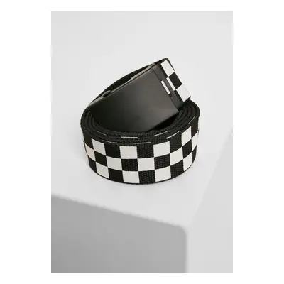 Adjustable Checker Belt Black/White