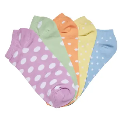 No Show Socks Dots 5-Pack summercolor