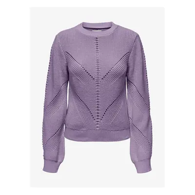 Purple women's patterned sweater ONLY Ella - Women's