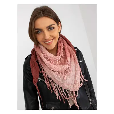 Women's pink muslin scarf