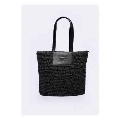 Big Star Knitted Handbag Black