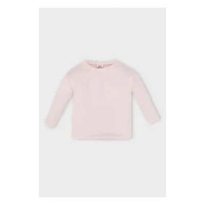 DEFACTO Baby Girl Crew Neck Long Sleeve Plain Basic T-Shirt