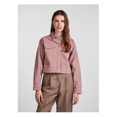 Women's Old Pink Denim Jacket Pieces Tessie - Women