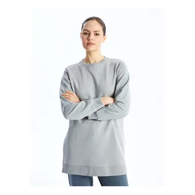 LC Waikiki Crew Neck Plain Long Sleeve Women's Sweatshirt Tunic