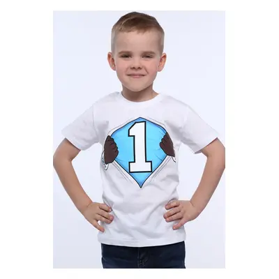 Boys' T-shirt with white number