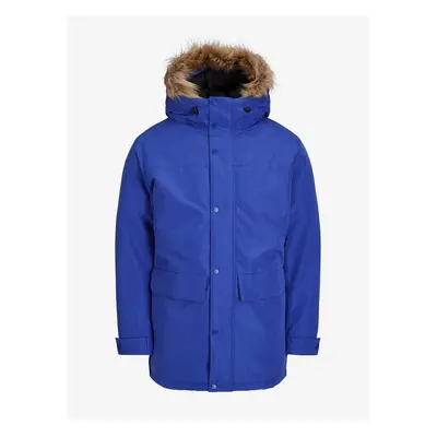 Blue Men's Winter Parka Jack & Jones Champ - Men