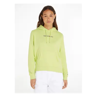 Yellow Womens Sweatshirt Tommy Jeans Serif Linear - Women