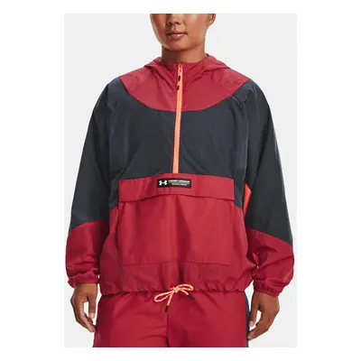 Under Armour Jacket Rush Woven Anorak-RED - Women