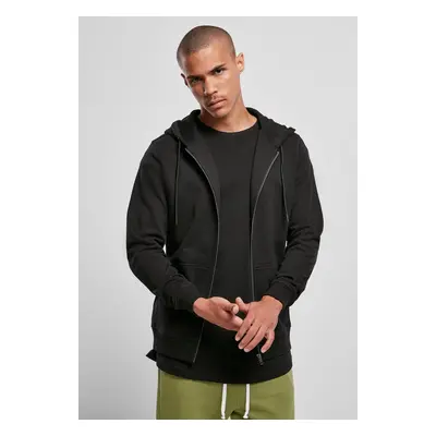 Basic Terry Zip Hoody Black