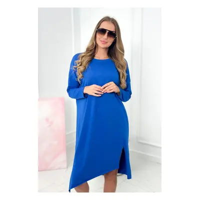 Oversize cornflower dress