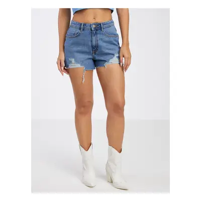 Blue Womens Denim Shorts Noisy May Drew - Women