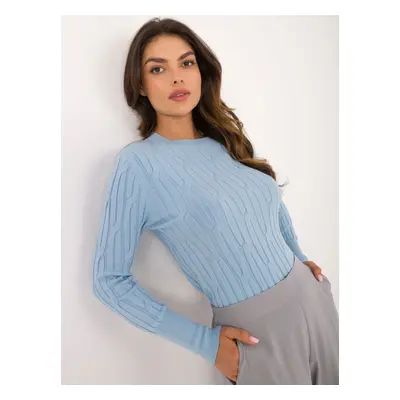 Light blue women's classic sweater