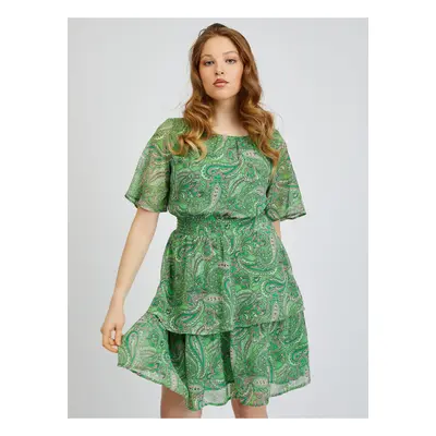 Orsay Green Ladies Patterned Dress - Women