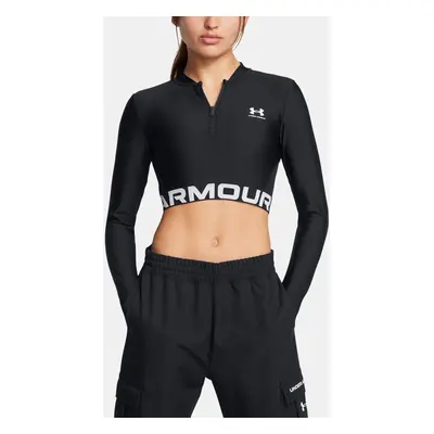 Under Armour Women's T-shirt HeatGear Rib 1/4 Zip LS - Women