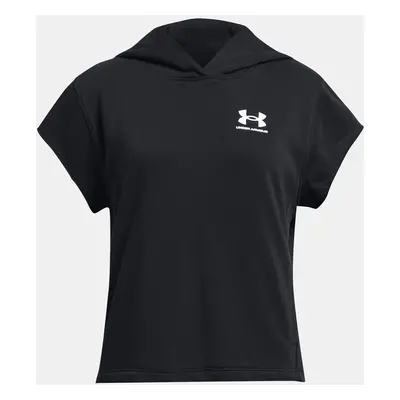 Under Armour Sweatshirt UA G Rival Try SS Cut Hdy-BLK - girls