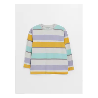 LC Waikiki Crew Neck Long Sleeve Striped Baby Boy T-Shirt