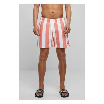 Patterned swim shorts palepinkbarstripe