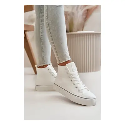 Women's insulated sneakers made of eco leather Big Star white