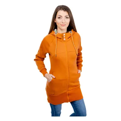 Women's Extended Sweatshirt GLANO - orange