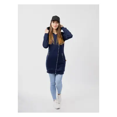 Women's Extended Sweatshirt GLANO - blue