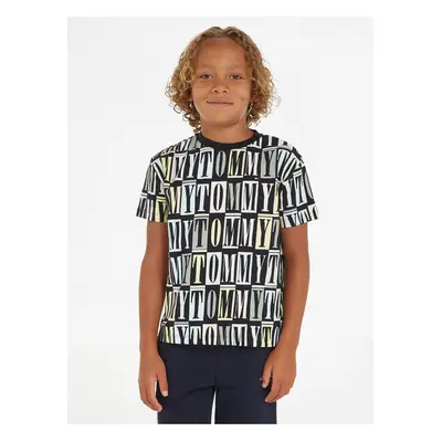 Dark blue boys patterned T-Shirt Tommy Hilfiger - Boys