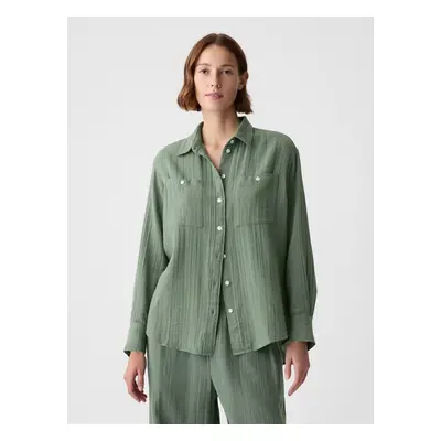 GAP Oversize Muslin Shirt - Women